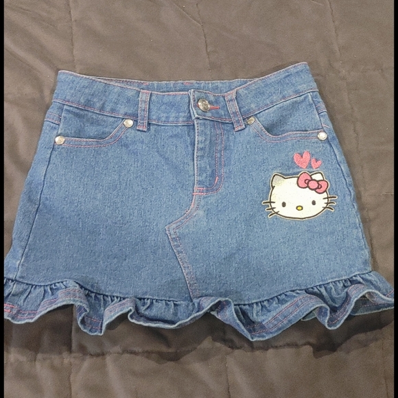 Sanrio Other - Sanrio Hello Kitty girls denim skirt size 6